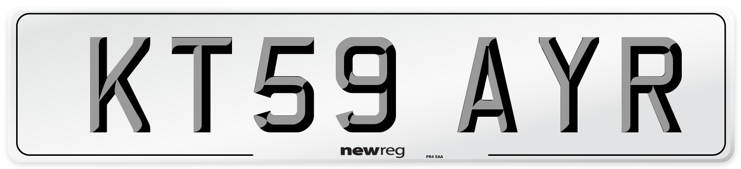 KT59 AYR Number Plate from New Reg